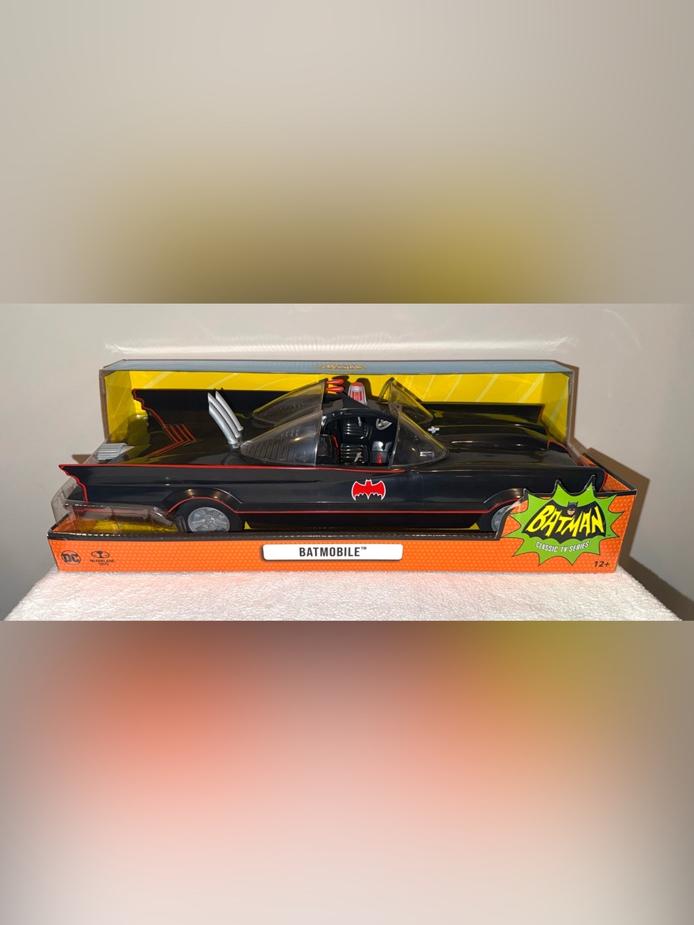 McFarlane Toys Batmobile is based on the 1966 Batman Classic TV Series, NIB